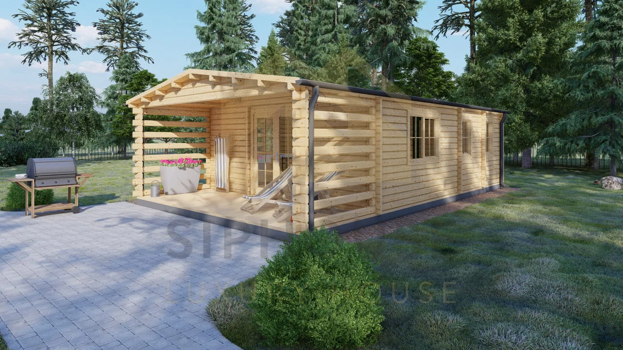 Cabaña de madera 01 01