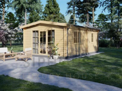 Modern Tiny House Palmas, 23 m² 27 Cabaña de madera 01 02