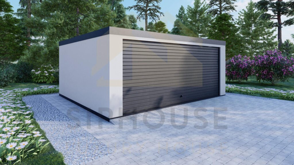 Doble Garaje Prefabricado Seaton, 28 m² - casitasprefabricadas