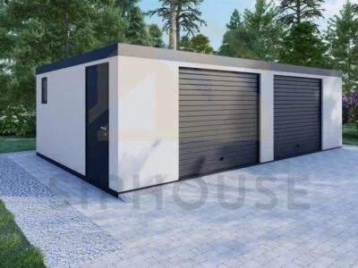 Doble Garaje Prefabricado Exeter, 28 m² 31 Kit De Garaje Prefabricado Garras 07