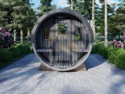 Jacuzzi Sauna Bravehearth, 2.6x6 6 Sauna Exterior Barril Blackpool 01