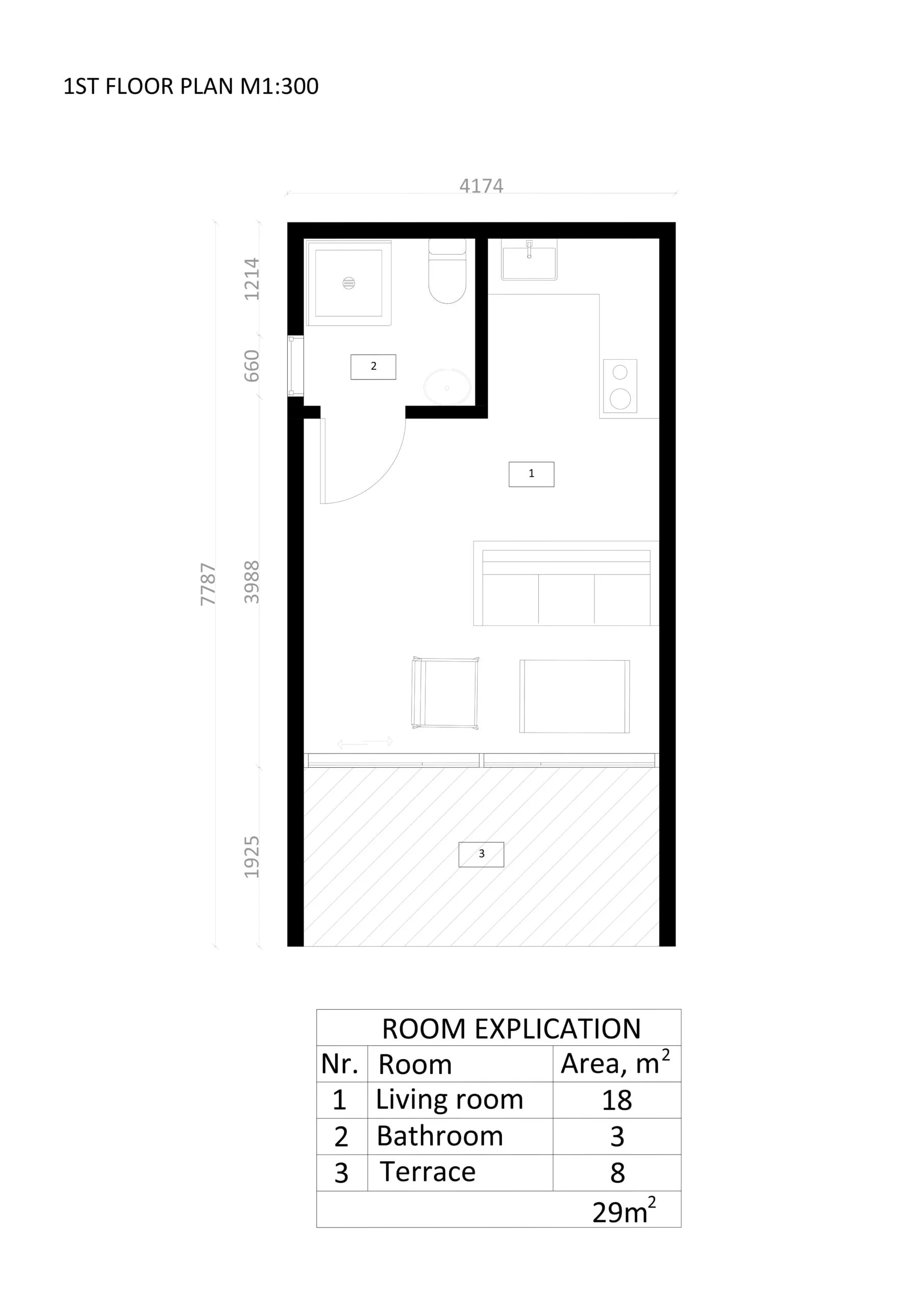 Tiny House Beirut 01 plan